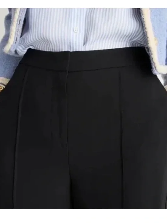 J. CREW WOMENS BLACK HIGH RISE CREPE TROUSER DRESS PANT 6 NEW WITH TAGS BK631 - Picture 7 of 7